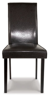 Kimonte Dark Brown Dining Chair, Set of 2 from Ashley - Luna Furniture