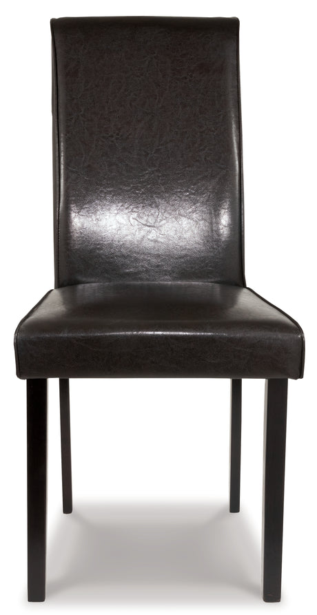 Kimonte Dark Brown Dining Chair, Set of 2 from Ashley - Luna Furniture