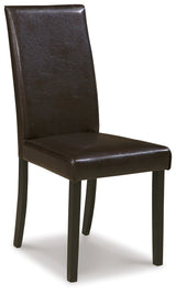 Kimonte Dark Brown Dining Chair, Set of 2 from Ashley - Luna Furniture