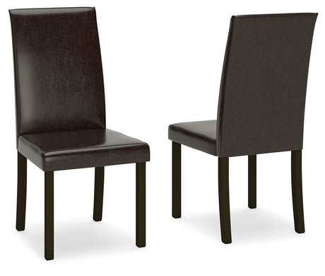 Kimonte Dark Brown Dining Chair, Set of 2 from Ashley - Luna Furniture