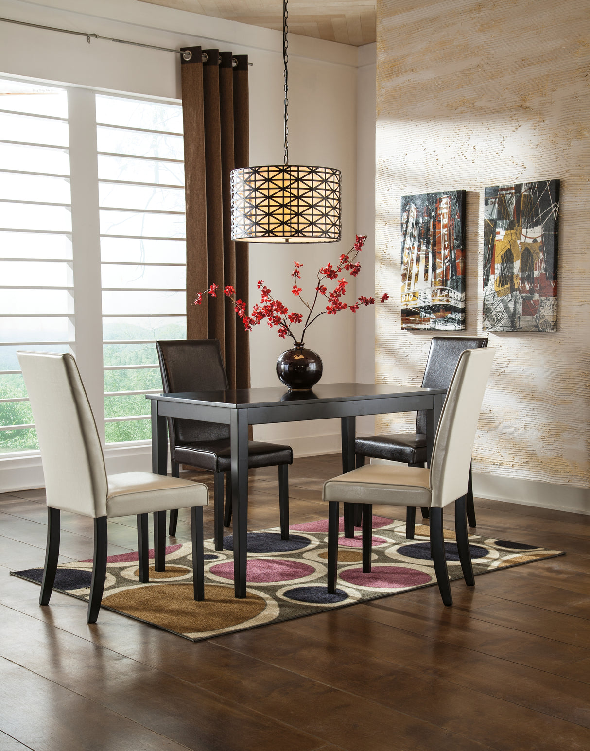 Kimonte Dark Brown Dining Table from Ashley - Luna Furniture