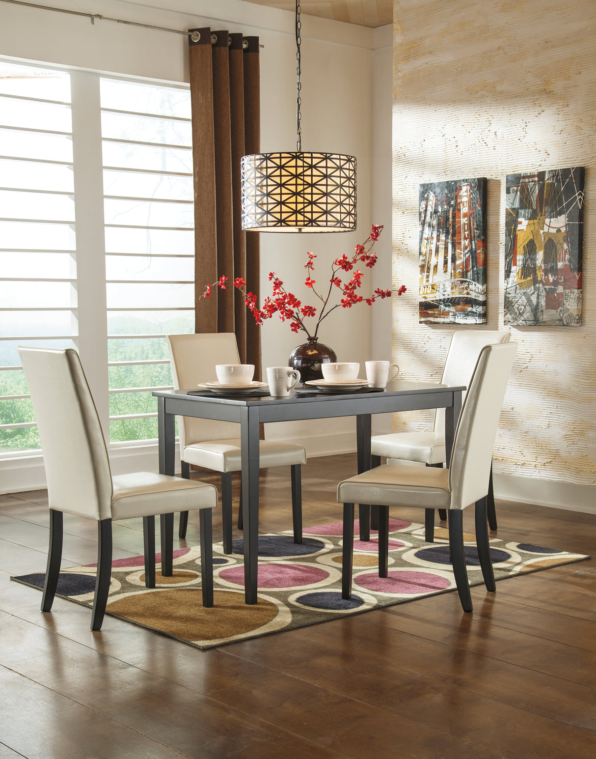 Kimonte Dark Brown Dining Table from Ashley - Luna Furniture