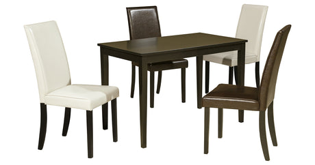 Kimonte Multi Dining Table and 4 Chairs from Ashley - Luna Furniture