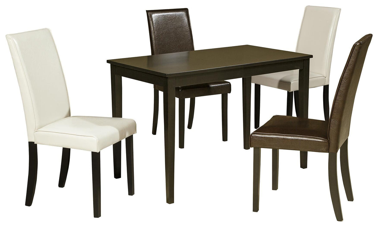 Kimonte Multi Dining Table and 4 Chairs from Ashley Furniture - Luna Furniture