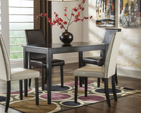Kimonte Dark Brown Dining Table from Ashley - Luna Furniture
