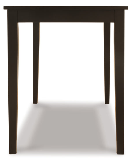Kimonte Dark Brown Dining Table from Ashley - Luna Furniture