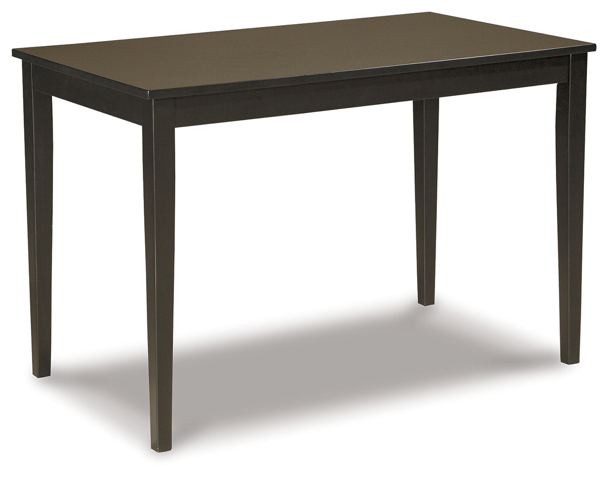 Kimonte Dark Brown Dining Table from Ashley - Luna Furniture
