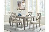 Parellen Gray Dining Table and 4 Chairs from Ashley - Luna Furniture