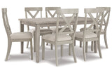 Parellen Gray Dining Table and 6 Chairs from Ashley - Luna Furniture