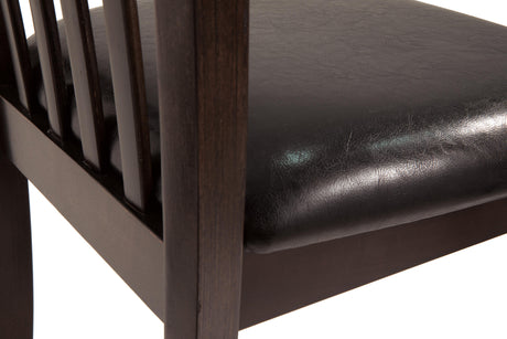 Hammis Dark Brown Dining Table with 2 Chairs from Ashley Furniture - Luna Furniture