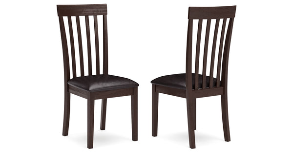 Hammis Dark Brown Dining Chair, Set of 2