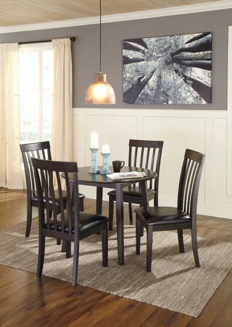 Hammis Dark Brown Dining Table and 4 Chairs from Ashley Furniture - Luna Furniture