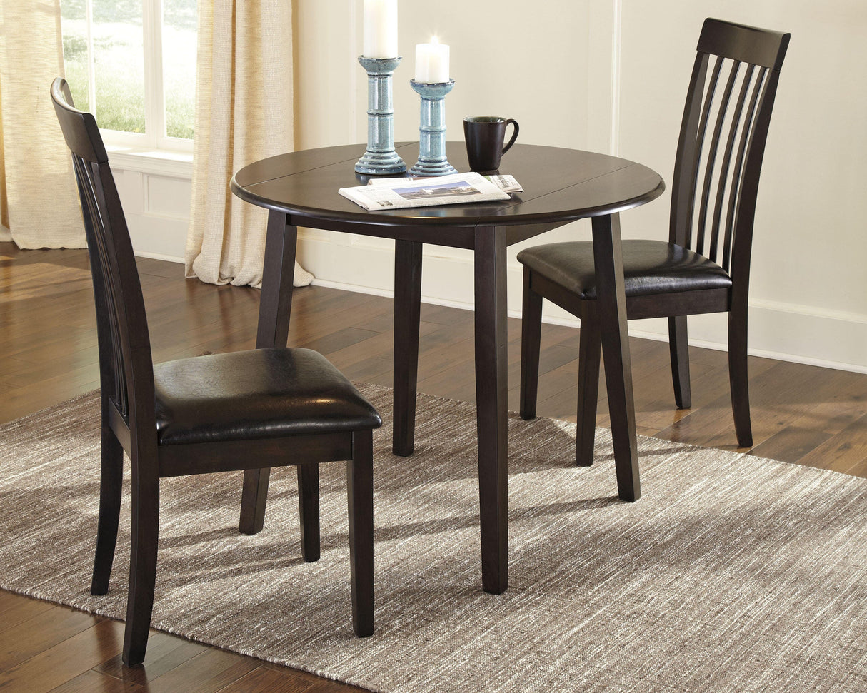 Hammis Dark Brown Dining Table with 2 Chairs from Ashley Furniture - Luna Furniture