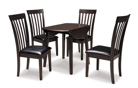 Hammis Dark Brown Dining Table and 4 Chairs from Ashley Furniture - Luna Furniture