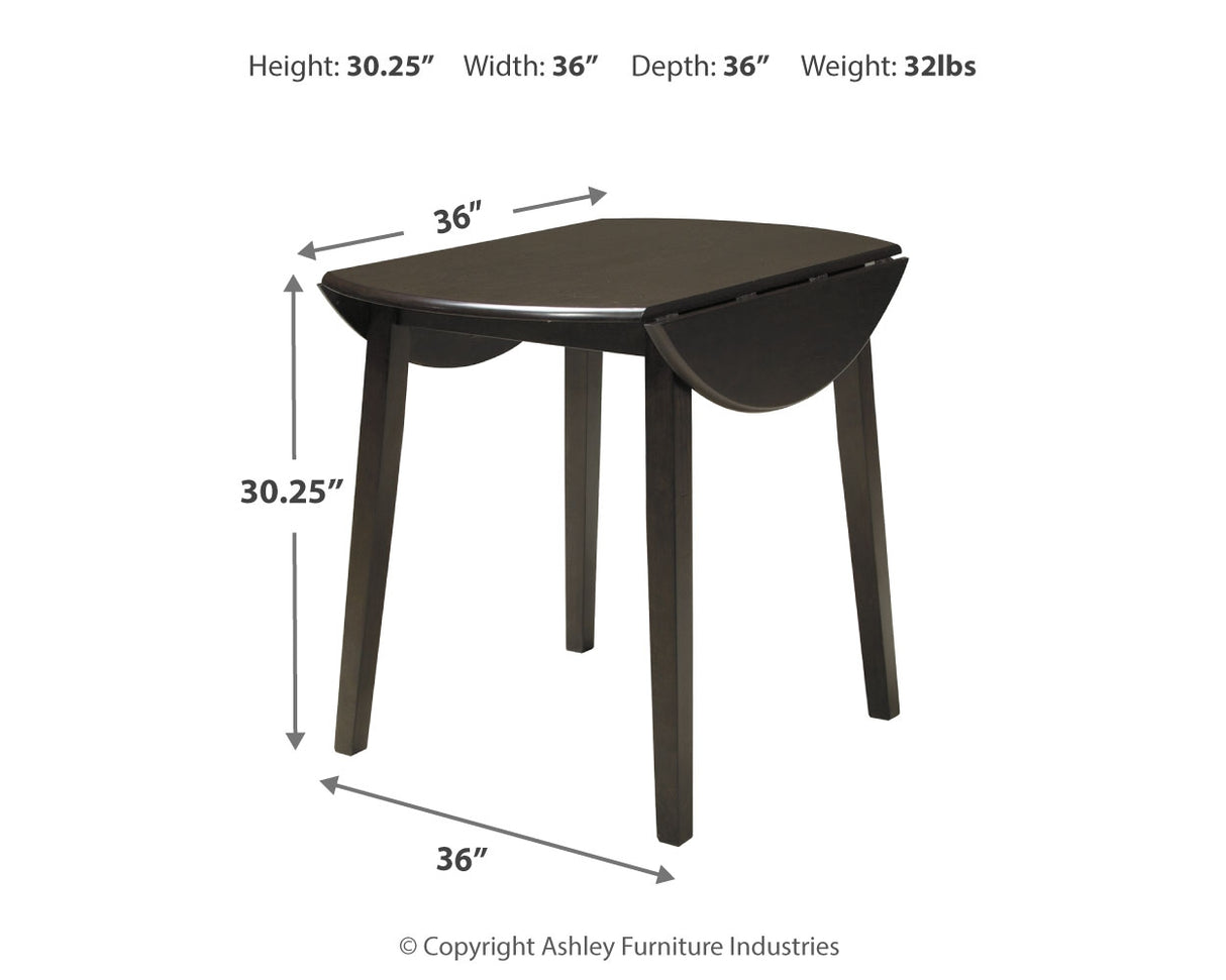 Hammis Dark Brown Dining Drop Leaf Table from Ashley - Luna Furniture