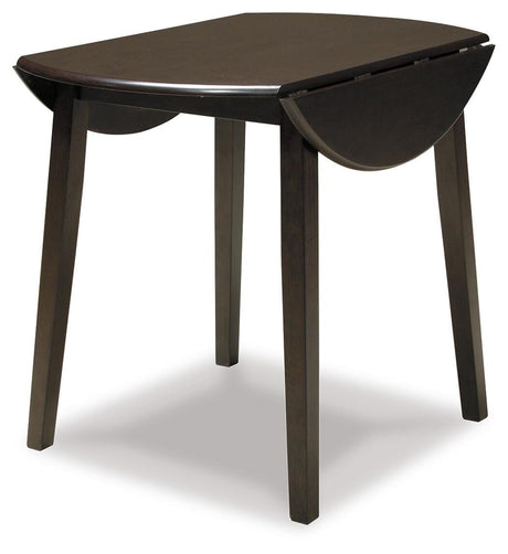 Hammis Dark Brown Dining Drop Leaf Table from Ashley Furniture - Luna Furniture