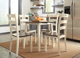 Woodanville Cream/Brown Dining Chair, Set of 2 from Ashley - Luna Furniture