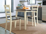 Woodanville Cream/Brown Dining Drop Leaf Table from Ashley - Luna Furniture