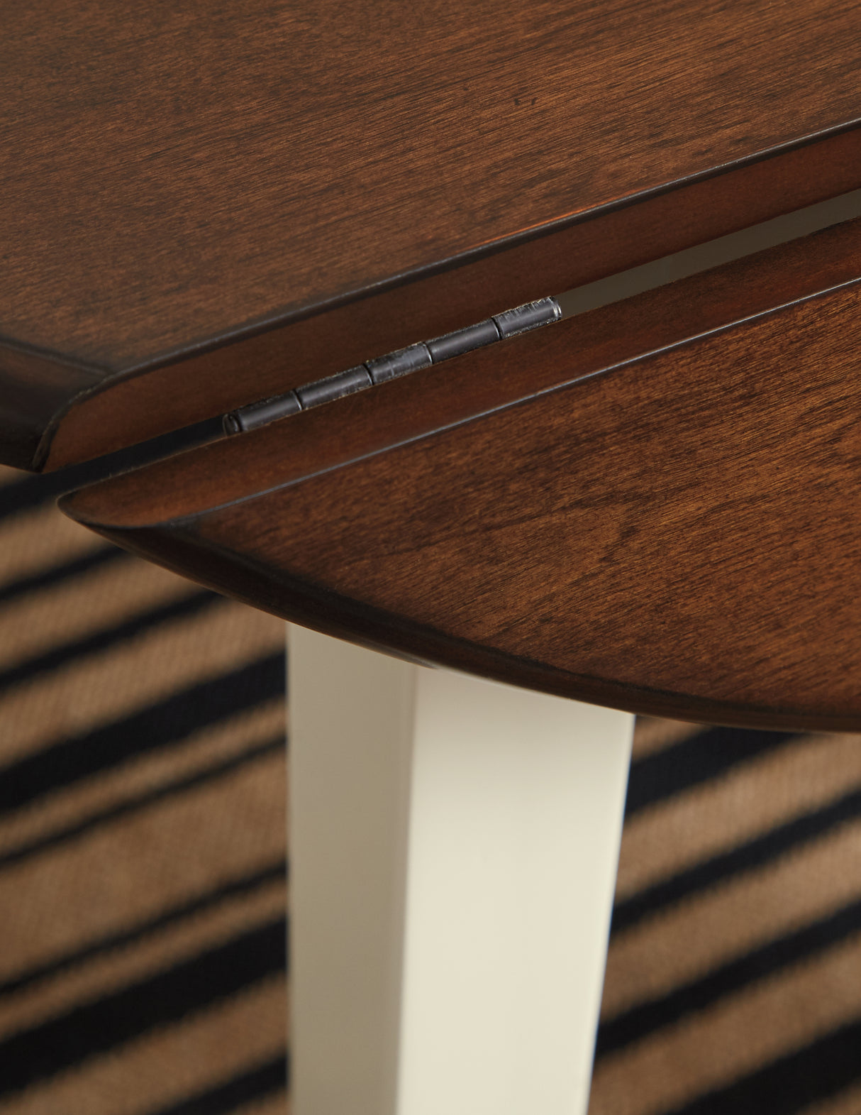 Woodanville Cream/Brown Dining Drop Leaf Table from Ashley - Luna Furniture