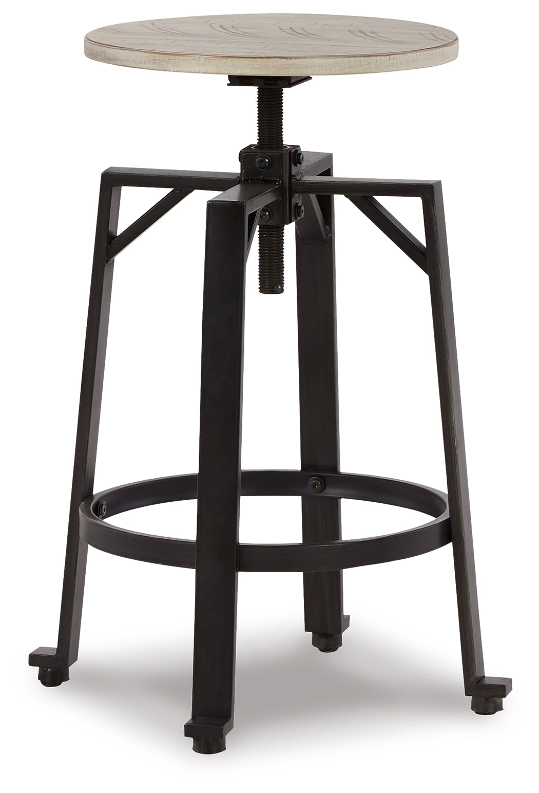 Karisslyn Whitewash/Black Counter Height Stool, Set of 2 from Ashley - Luna Furniture