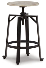 Karisslyn Whitewash/Black Counter Height Stool, Set of 2 from Ashley - Luna Furniture