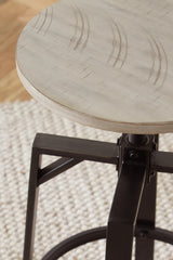 Karisslyn Whitewash/Black Counter Height Stool, Set of 2 from Ashley - Luna Furniture