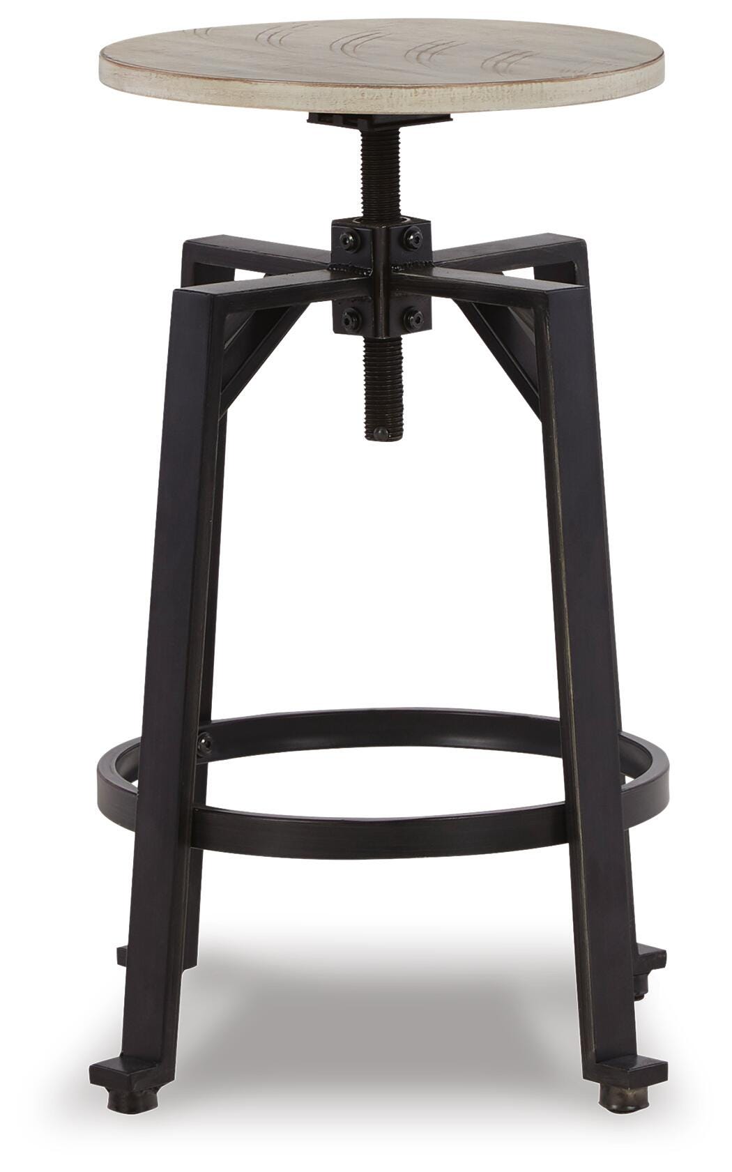 Karisslyn Whitewash/Black Counter Height Stool, Set of 2 from Ashley - Luna Furniture