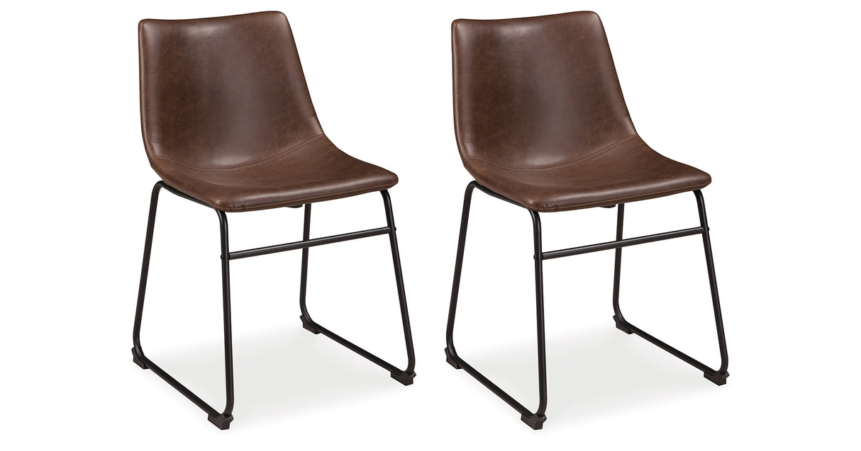 Centiar Brown Dining Chair, Set of 2 from Ashley - Luna Furniture
