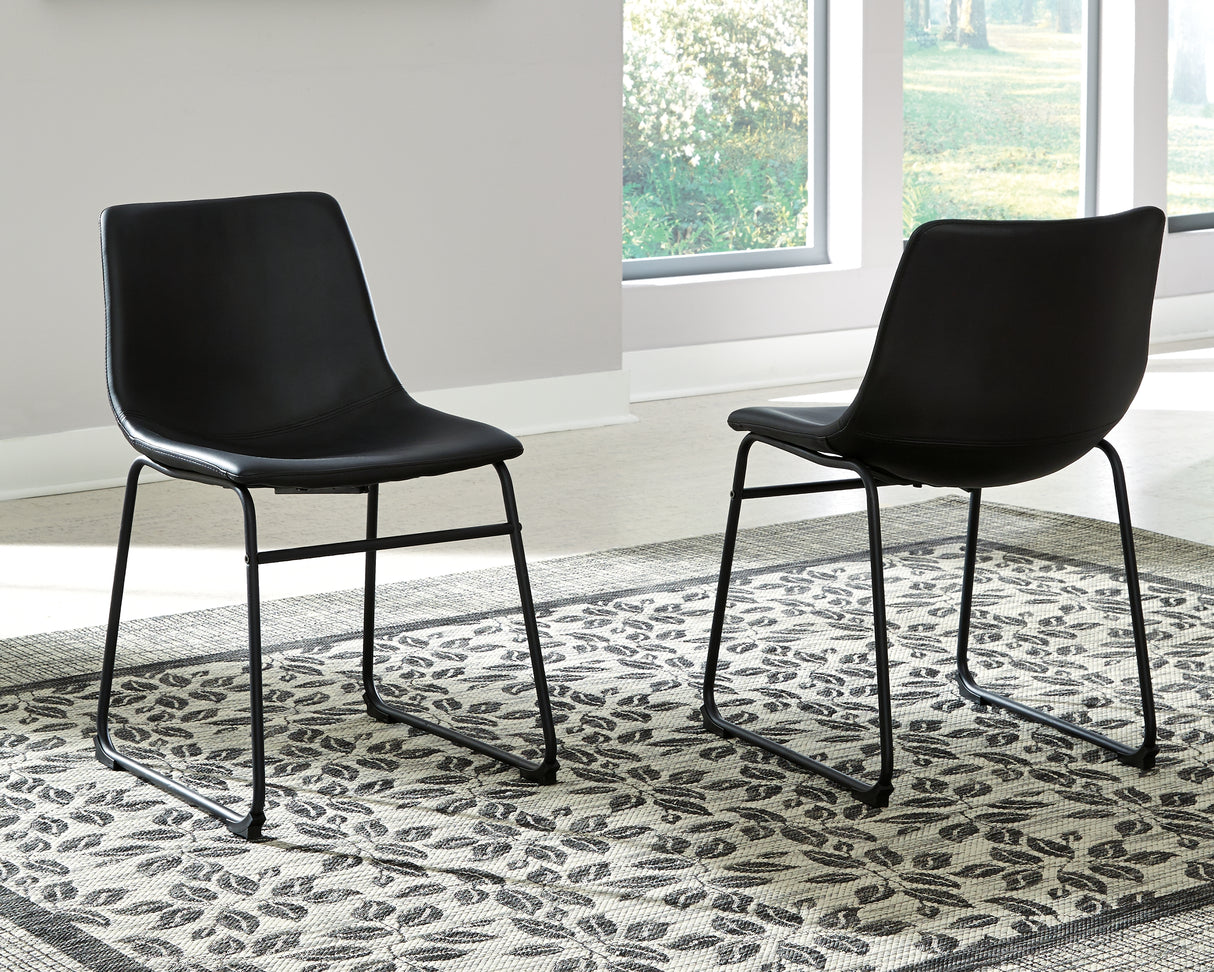 Centiar Black Dining Chair, Set of 2 from Ashley - Luna Furniture