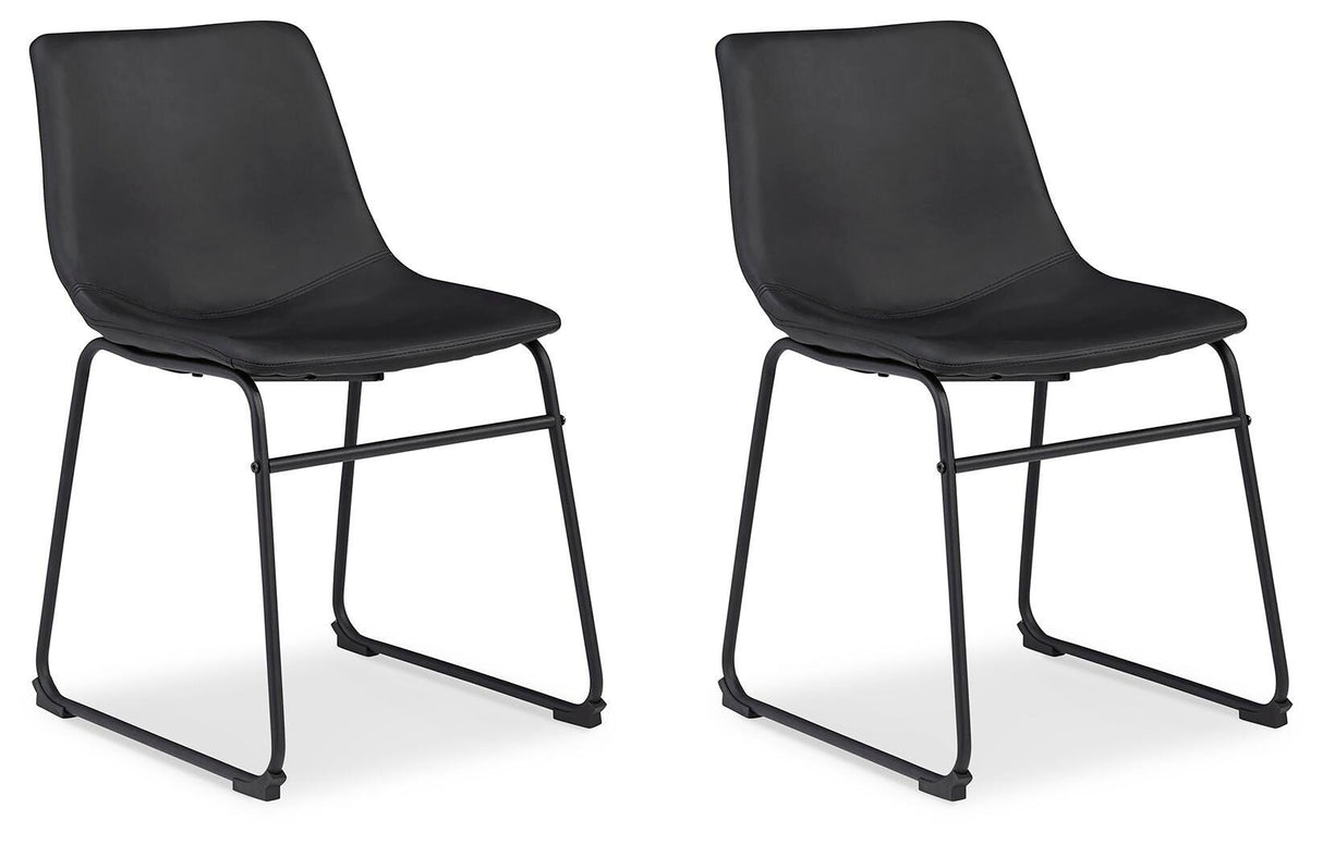 Centiar Black Dining Chair, Set of 2 from Ashley - Luna Furniture