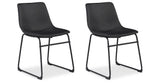 Centiar Black Dining Chair, Set of 2 from Ashley Furniture - Luna Furniture