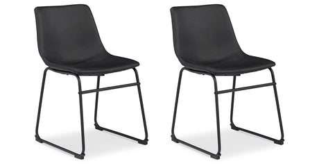 Centiar Black Dining Chair, Set of 2 from Ashley Furniture - Luna Furniture