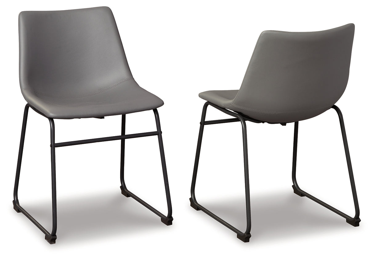 Centiar Gray Dining Chair, Set of 2 from Ashley - Luna Furniture