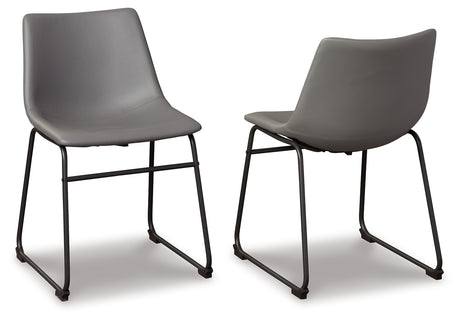 Centiar Gray Dining Chair, Set of 2 from Ashley - Luna Furniture