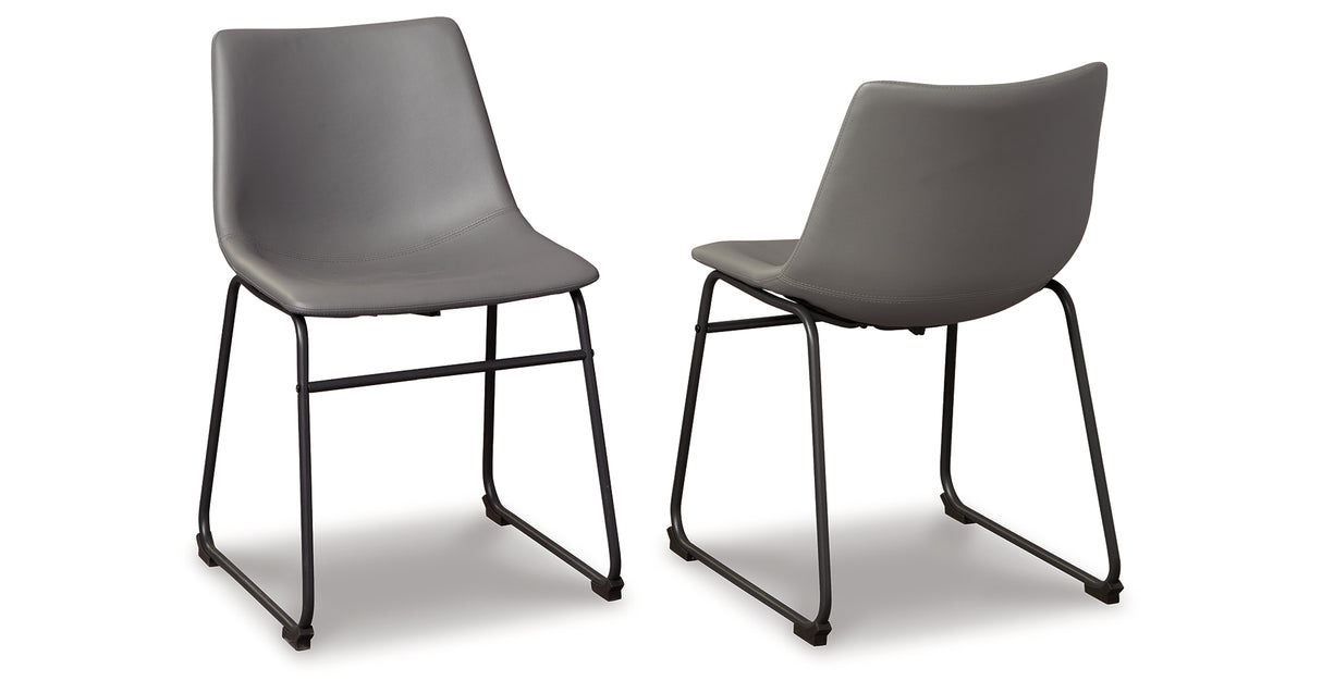 Centiar Gray Dining Chair, Set of 2 from Ashley - Luna Furniture