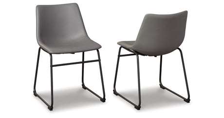 Centiar Gray Dining Chair, Set of 2 from Ashley - Luna Furniture
