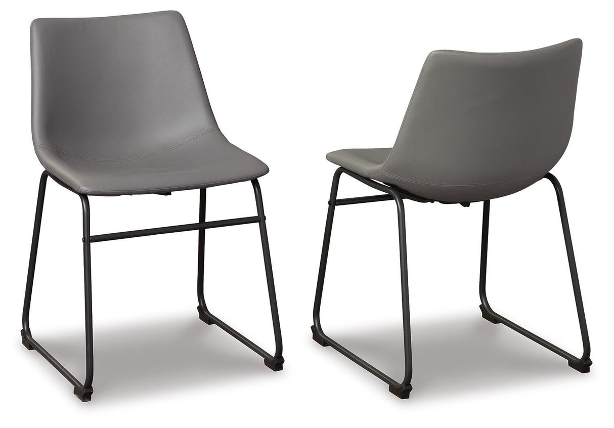 Centiar Gray Dining Chair, Set of 2 from Ashley - Luna Furniture