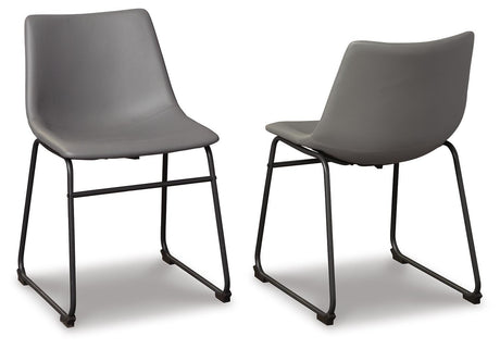 Centiar Gray Dining Chair, Set of 2 from Ashley - Luna Furniture