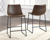 Centiar 2-Piece Bar Stool in Brown from Ashley - Luna Furniture