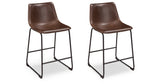 Centiar 2-Piece Bar Stool in Brown from Ashley Furniture - Luna Furniture