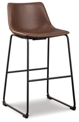 Centiar Brown Pub Height Barstool, Set of 2 from Ashley - Luna Furniture