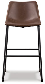 Centiar Brown Pub Height Barstool, Set of 2 from Ashley - Luna Furniture
