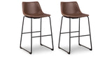 Centiar Brown Pub Height Barstool, Set of 2 from Ashley - Luna Furniture
