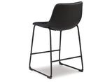Centiar Black Counter Height Bar Stool (Set of 2) from Ashley Furniture - Luna Furniture