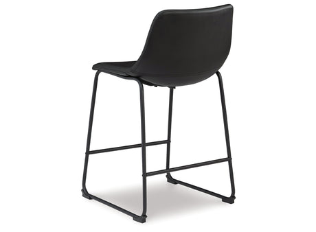 Centiar Black Counter Height Bar Stool (Set of 2) from Ashley - Luna Furniture
