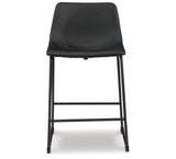 Centiar Black Counter Height Bar Stool (Set of 2) from Ashley Furniture - Luna Furniture