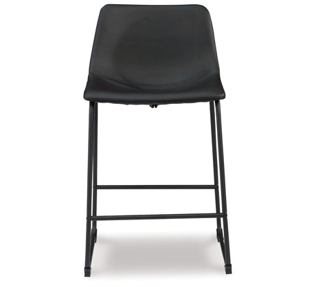 Centiar Black Counter Height Bar Stool (Set of 2) from Ashley - Luna Furniture