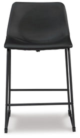 Centiar Black Counter Height Barstool, Set of 2 from Ashley - Luna Furniture