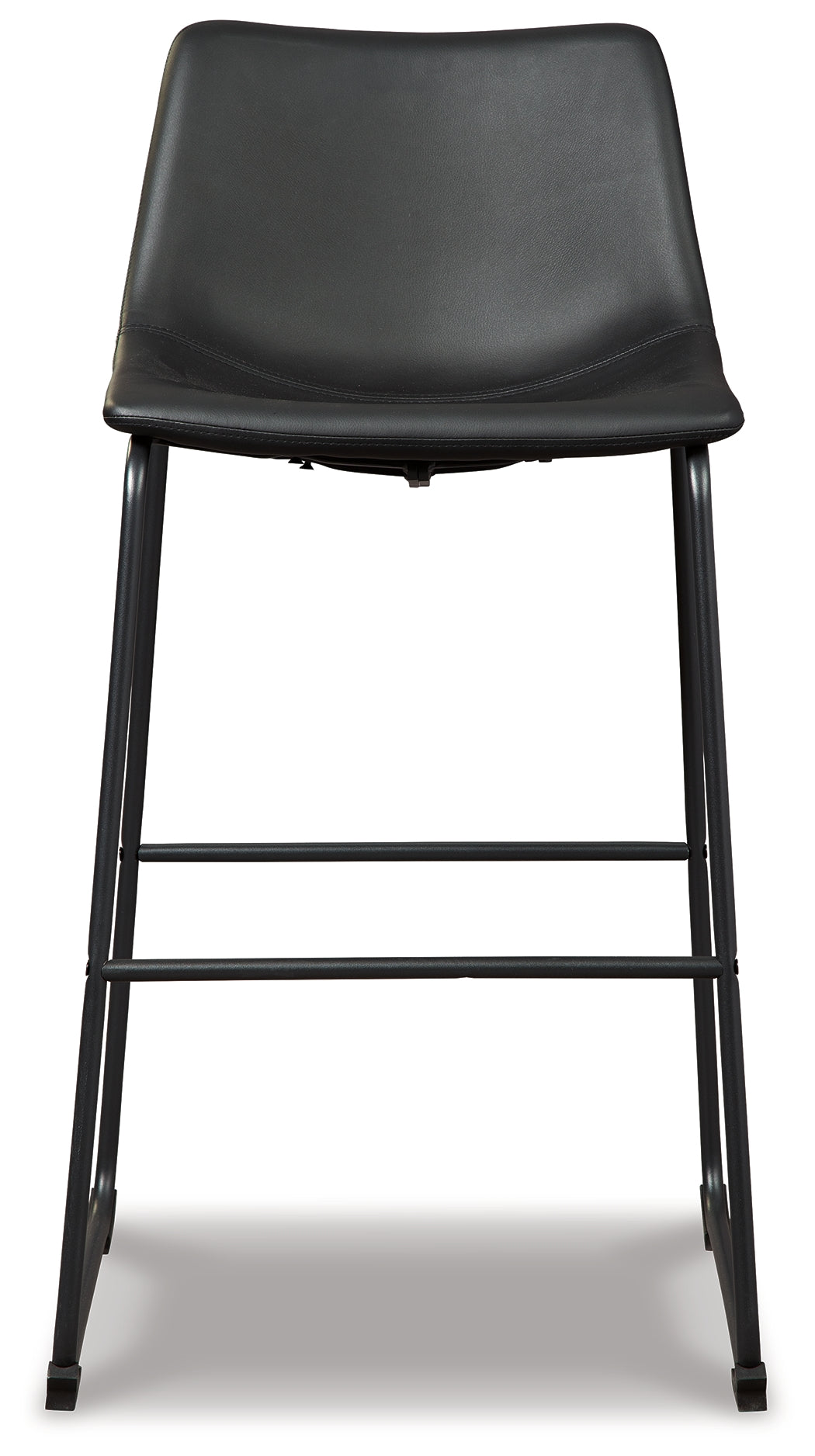 Centiar Black Pub Height Barstool, Set of 2 from Ashley - Luna Furniture