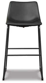 Centiar Black Pub Height Barstool, Set of 2 from Ashley Furniture - Luna Furniture